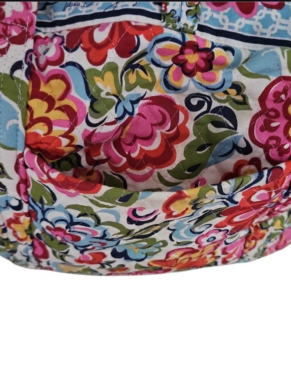 Vera Bradley Hope Garden Tote Bag Vintage Made USA Retired Floral Quilted Bag - Picture 12 of 16